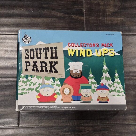 1998 SOUTH PARK COLLECTOR'S PACK WIND UPS BOXED (KYLE KENNY CARTMAN STAN CHEF) - Picture 2 of 6